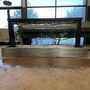 Aura Copper Arch Scupper Fountain | Long Scupper Metal Waterfall | Modern Outdoor Water Feature