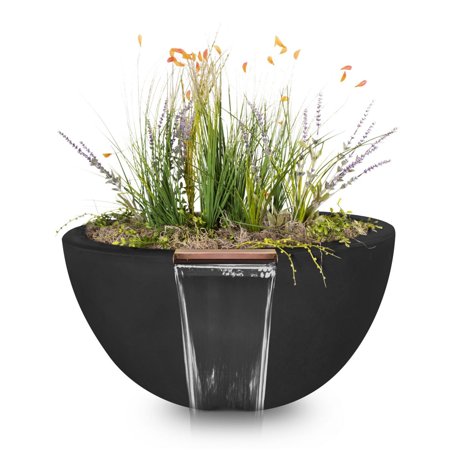 The Outdoor Plus Luna Planter & Water Bowl GFRC Concrete OPT-LUNPWXX - Serenity Provision