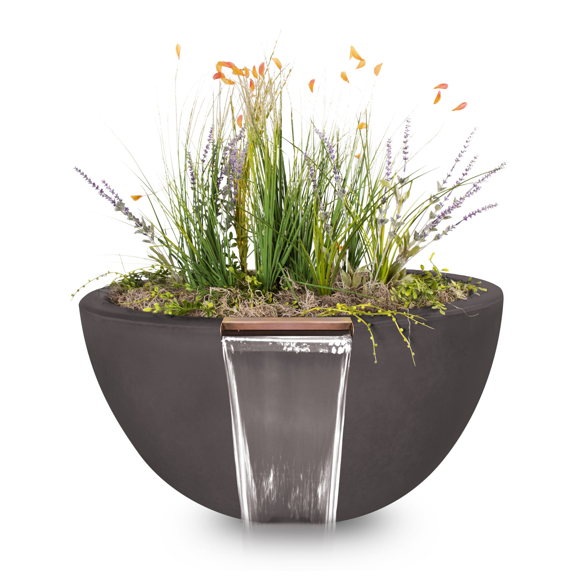 The Outdoor Plus Luna Planter & Water Bowl GFRC Concrete OPT-LUNPWXX - Serenity Provision