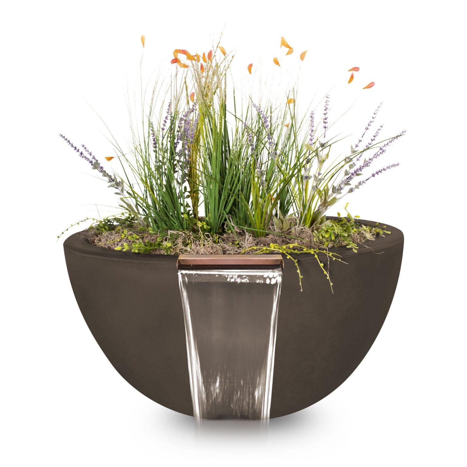 The Outdoor Plus Luna Planter & Water Bowl GFRC Concrete OPT-LUNPWXX - Serenity Provision