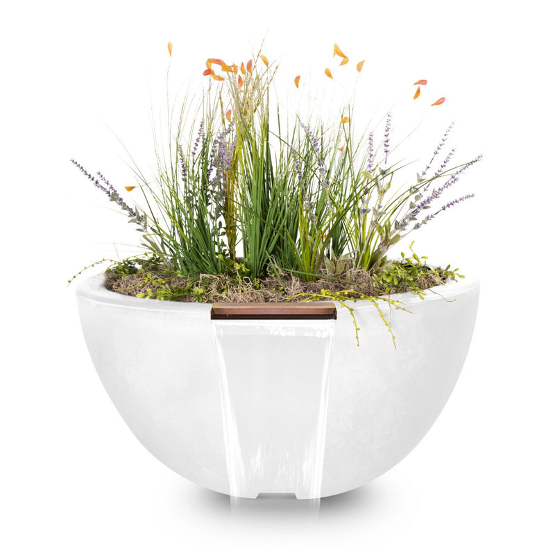 The Outdoor Plus Luna Planter & Water Bowl GFRC Concrete OPT-LUNPWXX - Serenity Provision