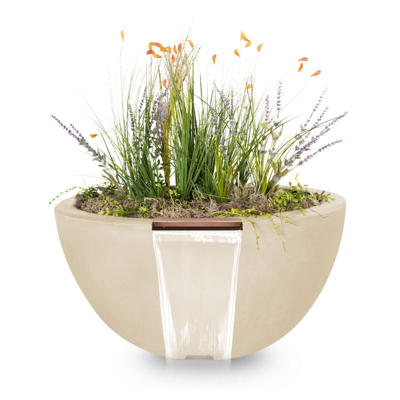 The Outdoor Plus Luna Planter & Water Bowl GFRC Concrete OPT-LUNPWXX - Serenity Provision