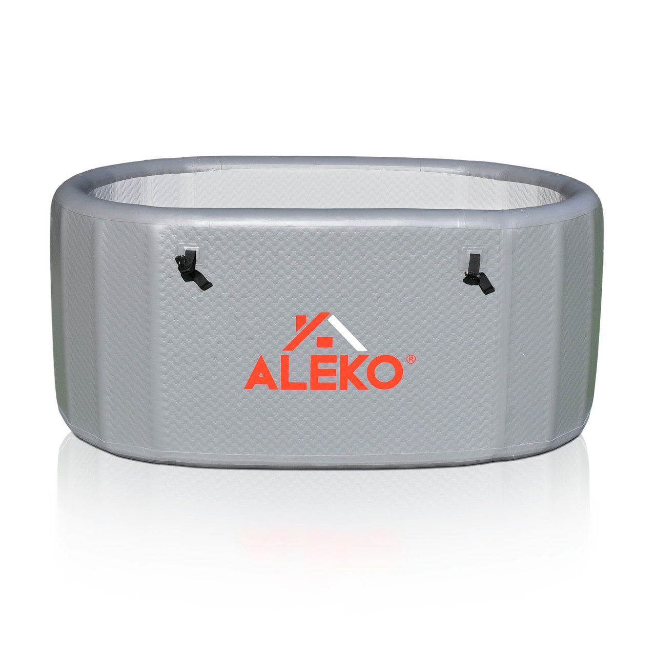 Aleko Inflatable Cold Plunge with Locking Lid and Carry Bag INFOTUBGREY-AP - Serenity Provision