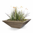 The Outdoor Plus Maya Planter Bowl Wood Grain GFRC OPT-XXSWGPO - Serenity Provision