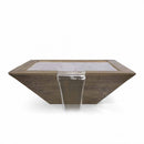The Outdoor Plus Maya Water Bowl Wood Grain Concrete OPT-XXSWGWO - Serenity Provision