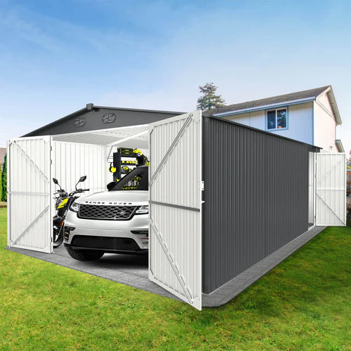 Chery Industrial Metal Storage Shed 13'x20' - DOUMS1320DG01