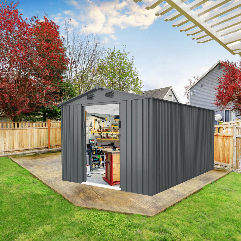 Chery Industrial 8 x 12 ft Metal Storage Shed
