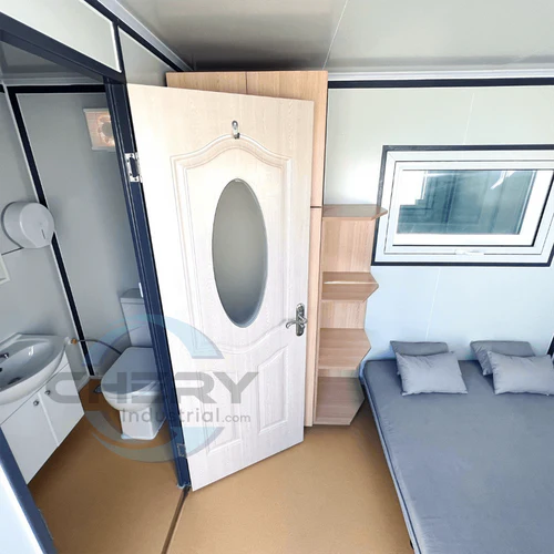 Bastone Portable Office with Bedroom and Bathroom - SUIMO87WH01 - Serenity Provision