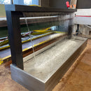 Aura Copper Arch Scupper Fountain | Long Scupper Metal Waterfall | Modern Outdoor Water Feature