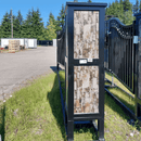 20x8 ft Dual Swing Driveway Gate with Ornamental Posts