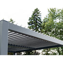 Gazebo Penguin Vikos Pergola with Aluminum Frame & Galvanized Steel Louvers 10ft. x 13ft. - PA1013 - Serenity Provision
