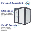 Bastone Portable Restroom with Shower - PM000124