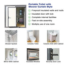 Bastone Portable Toilet with Shower Curtain Style PM000126