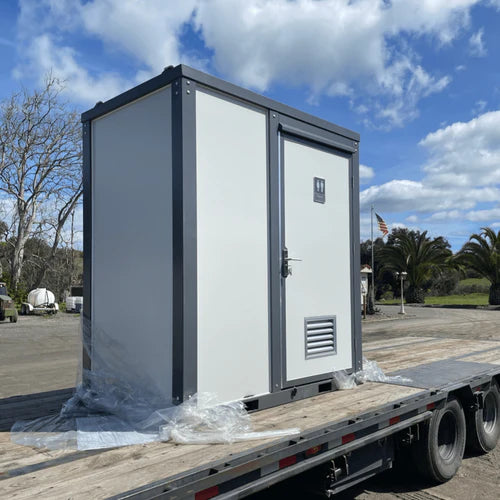 Bastone Portable Toilet with Shower Curtain Style - PM000126 - Serenity Provision