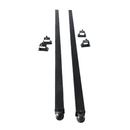 10'x4"x4" Gate Post with Brackets for Dual Swing Driveway Gates, Set of 2