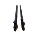 10'x4"x4" Gate Post with Brackets for Dual Swing Driveway Gates, Set of 2