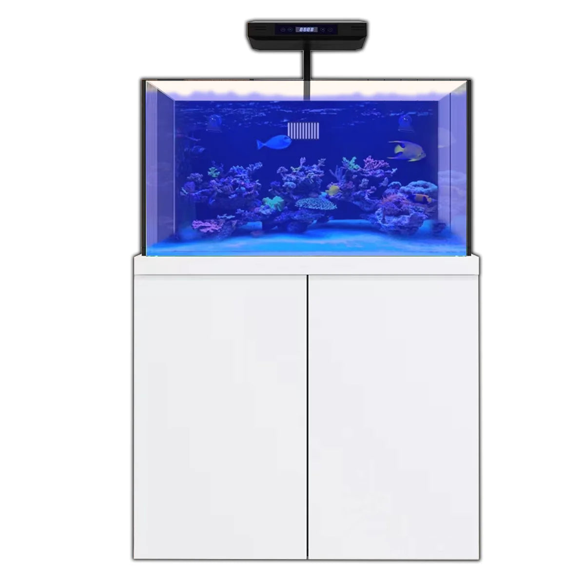 Aqua Dream 100 Gallon Coral Reef Aquarium Fish Tank Complete Set All White REEF-1060-WT - Serenity Provision