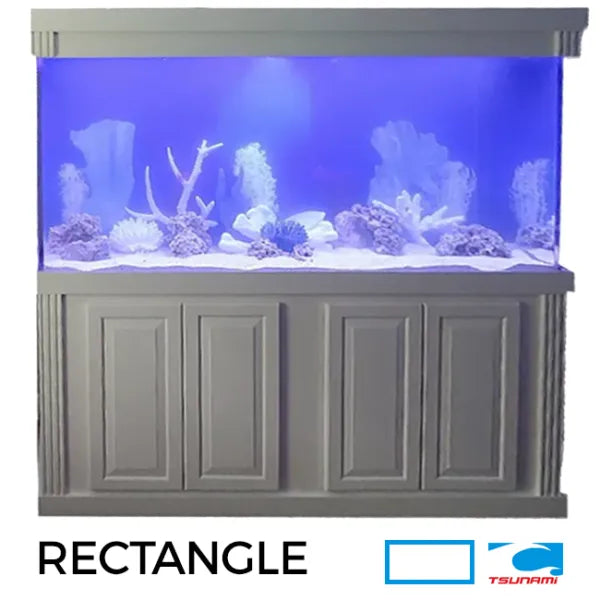 Tsunami 50-Gallon 36″Lx18″Wx20″H Rectangle Aquarium Setup