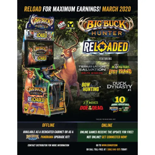 Raw Thrills Big Buck Hunter Reloaded 42" Arcade Game