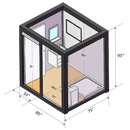 Bastone Portable Restroom with Shower - PM000124