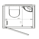 Bastone Portable Restroom with Sink - PM000123 - Serenity Provision