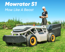 Mowrator S1 4WD Remote Control Lawn Mower – 75% (37°) Slope Crawler Mower for Steep Hills & Rough Terrain