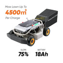 Mowrator S1 4WD Remote Control Lawn Mower – 75% (37°) Slope Crawler Mower for Steep Hills & Rough Terrain