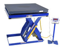 Vestil Steel Integral Scissor Lift Table Scale Option 36 x 36 5000 Lb. Capacity Blue - SCALE-MU-3636-5-BL