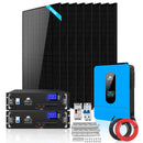 Off-Grid Solar Kit 6500W 48VDC 120/240VAC LifePo4 10.24KWH Lithium Battery 8 X 415W Solar Panels SGR-6510E
