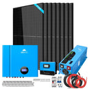 Off-Grid Solar Kit 6000W 48VDC 120V/240V LifePo4 10.48KWH Power Wall Lithium Battery 8 X 370 Watts Solar Panels SGR-6KL48S