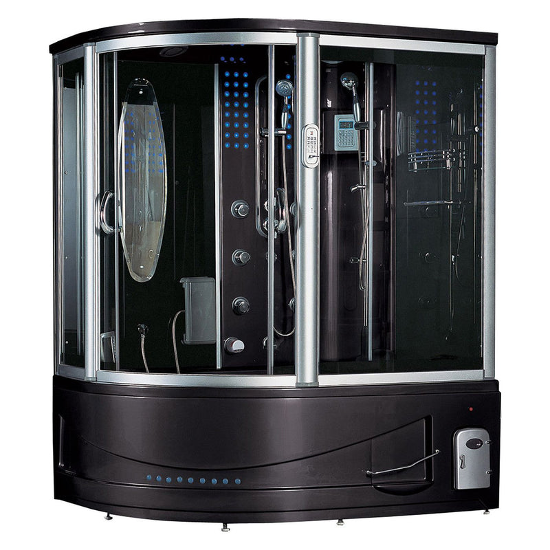 Maya Bath Siena 2-Person Steam Shower & Tub Combo w/ TV - Serenity Provision