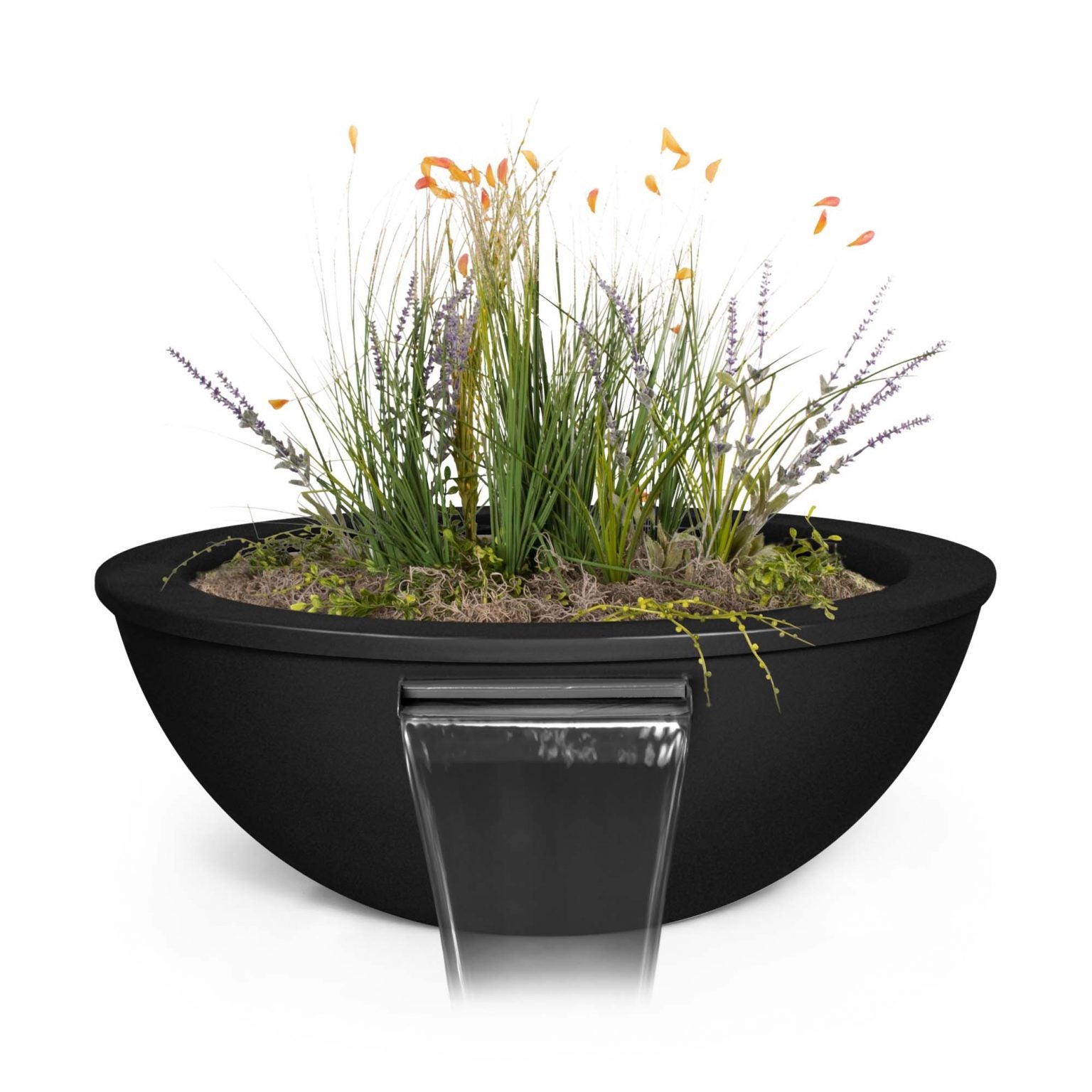 The Outdoor Plus Sedona Planter & Water Bowl Powder Coated Metal OPT-XXRPCPW - Serenity Provision