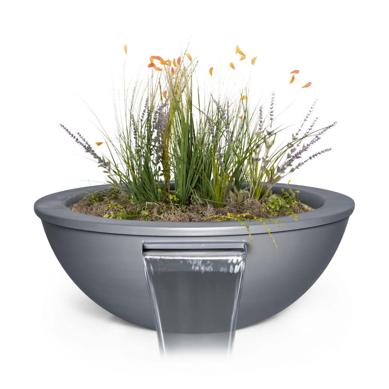 The Outdoor Plus Sedona Planter & Water Bowl Powder Coated Metal OPT-XXRPCPW - Serenity Provision