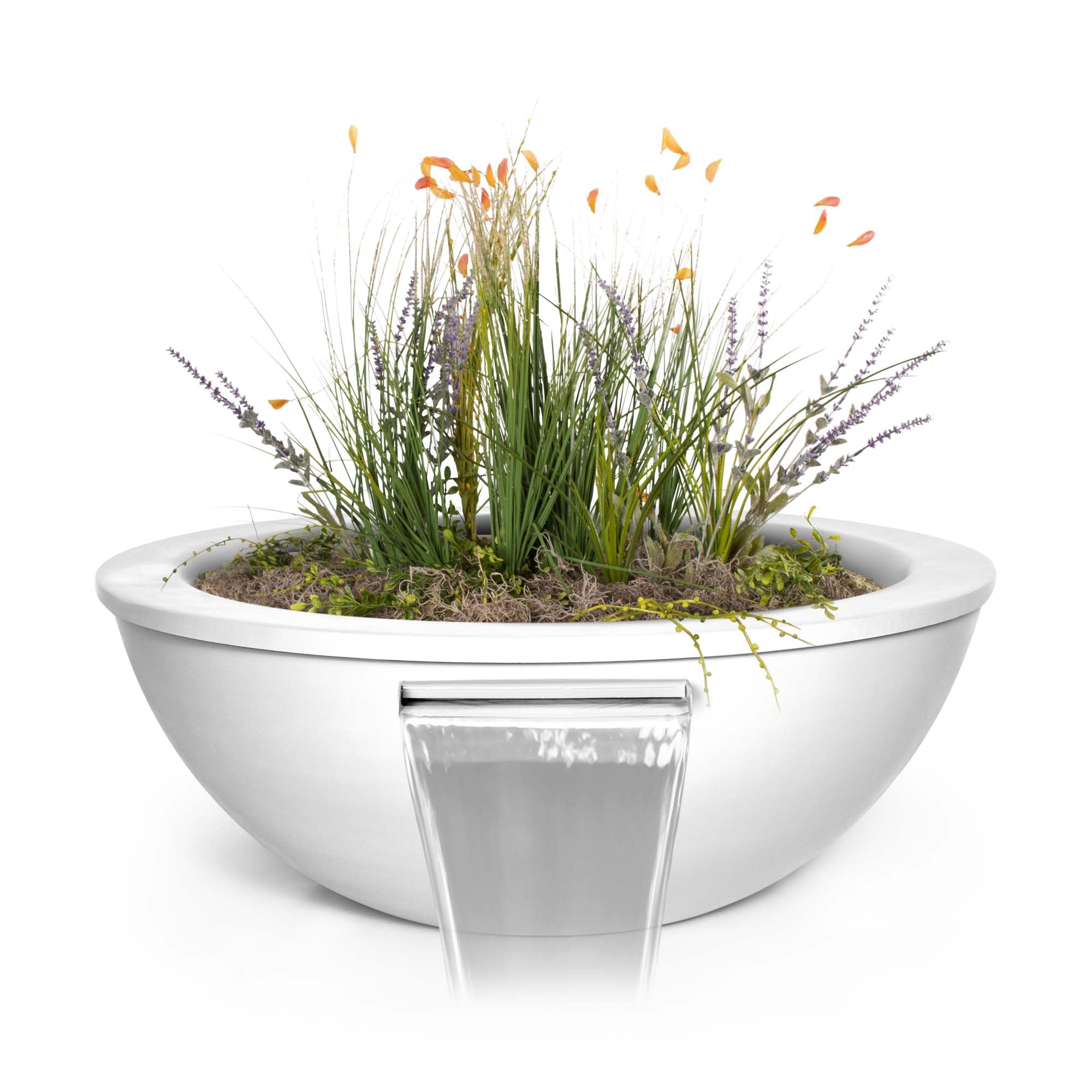 The Outdoor Plus Sedona Planter & Water Bowl Powder Coated Metal OPT-XXRPCPW - Serenity Provision