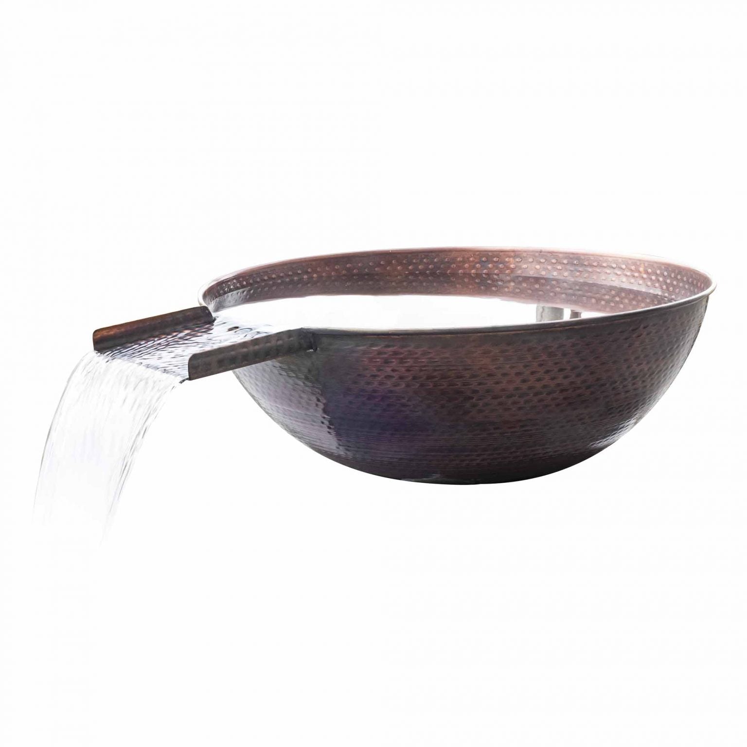 The Outdoor Plus Sedona Water Bowl Hammered Patina Copper OPT-27RCPRWO - Serenity Provision