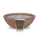 The Outdoor Plus Sedona Water Bowl Wood Grain GFRC OPT-27RWGWO - Serenity Provision