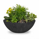 The Outdoor Plus Sedona Planter Bowl Wood Grain OPT-27RWGPO - Serenity Provision