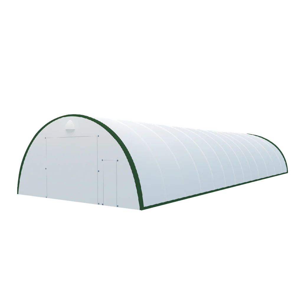 Gold Mountain Single Truss Arch Storage Shelter W30'xL85'xH15' - SS000155 - Serenity Provision