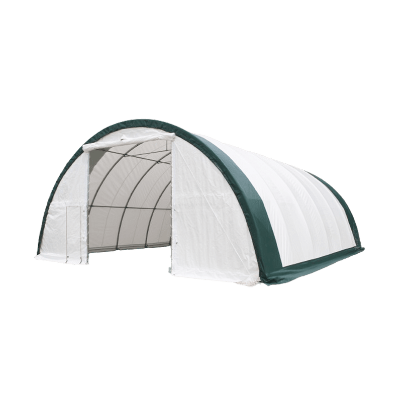Gold Mountain Single Truss Arch Storage Shelter W30'xL65'xH15'