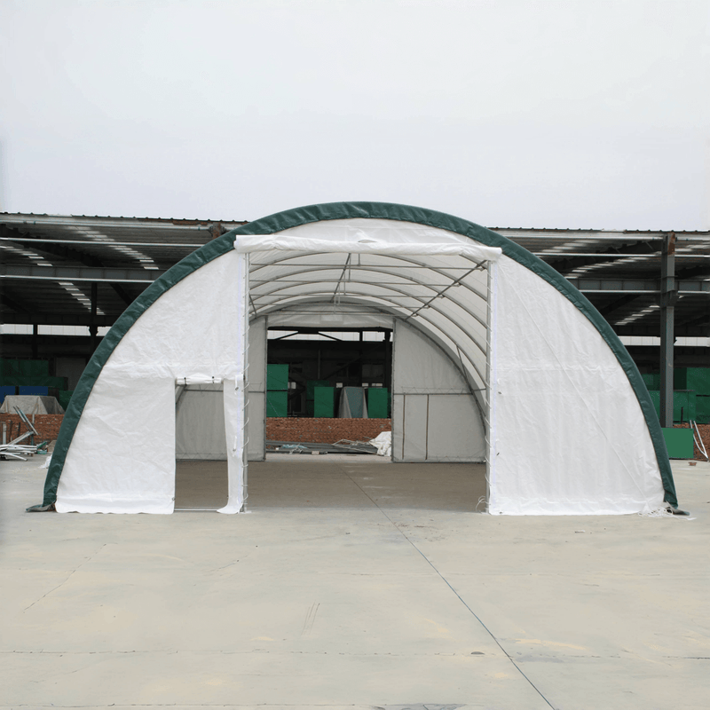 Gold Mountain Single Truss Arch Storage Shelter W30'xL65'xH15'