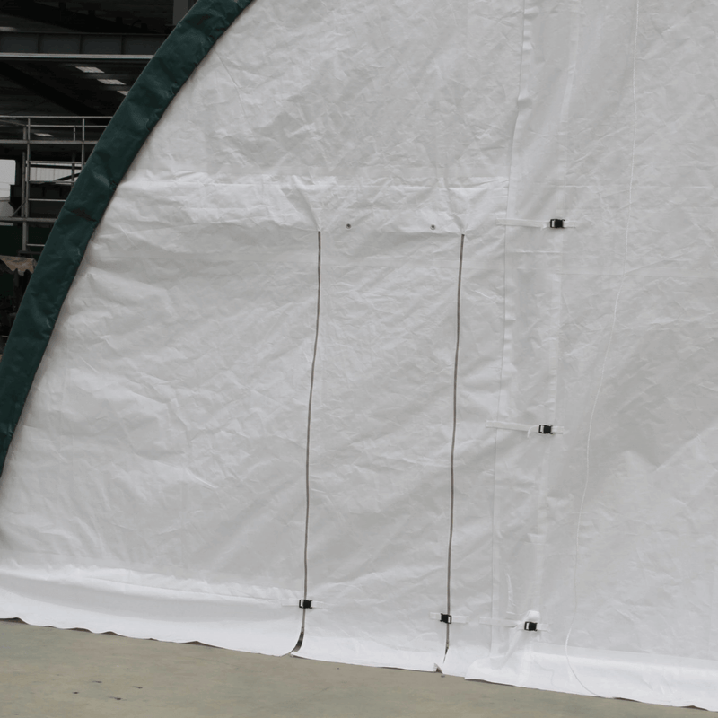 Gold Mountain Single Truss Arch Storage Shelter W30'xL65'xH15'