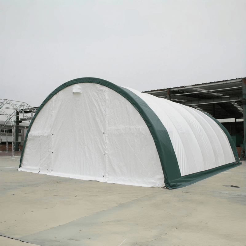 Gold Mountain Single Truss Arch Storage Shelter W30'xL65'xH15'