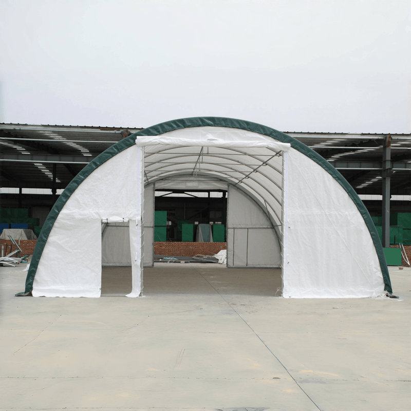 Gold Mountain Single Truss Arch Storage Shelter W30'xL85'xH15'