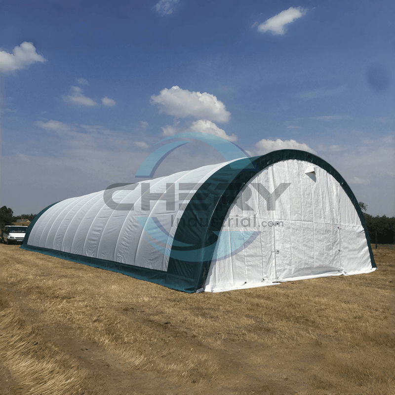 Gold Mountain Single Truss Arch Storage Shelter W30'xL85'xH15'