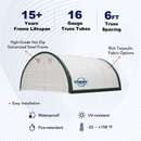 Gold Mountain Single Truss Arch Storage Shelter W20'xL42'xH12'