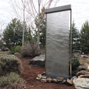 Aura Screen Mesh Fountain | Large Stainless Steel Outdoor Waterfall