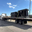 10x7 ft Steel Fence with 4 Rails, 30 Panels