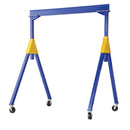 Vestil Steel Knockdown Fixed Gantry Crane with Phenolic Casters 15 Ft. 4000 Lb. Capacity Blue - FHSN-4-15