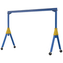 Vestil Steel Knockdown Fixed Gantry Crane with Glass Filled Nylon Casters 15 Ft. 2000 Lb. Capacity Blue - FHSN-2-15