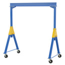 Vestil Steel Knockdown Fixed Gantry Crane with Phenolic Casters 10 Ft. 6000 Lb. Capacity Blue - FHSN-6-10